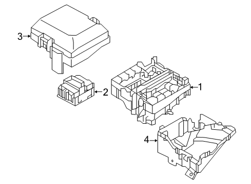 2016 Kia Optima Electrical Components Upper Cover-Engine Room Box Diagram for 91950D5822