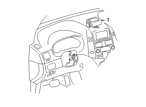 2004 Toyota Sienna Alarm System Computer Diagram for 89780-08010