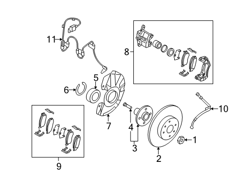 2011 Hyundai Accent Brake Components Cover-Front Brake Disc Dust LH Diagram for 51755-1E000