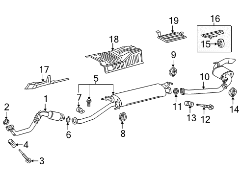 2018 Lexus NX300h Exhaust Components INSULATOR, Rear Floor Diagram for 58321-78020