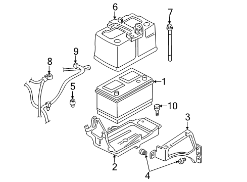 2000 Dodge Durango Battery Battery Positive Cable Diagram for 56018818AC