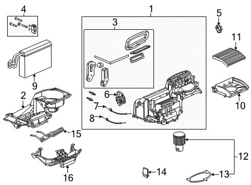 2005 Saturn Ion Air Conditioner Hose Asm-A/C Compressor & Condenser Diagram for 15847161