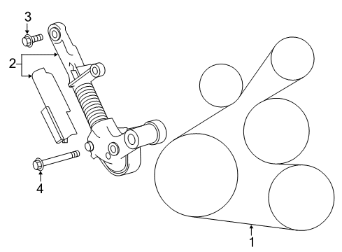 2017 Toyota Corolla iM Belts & Pulleys Serpentine Belt Diagram for 90916-02609