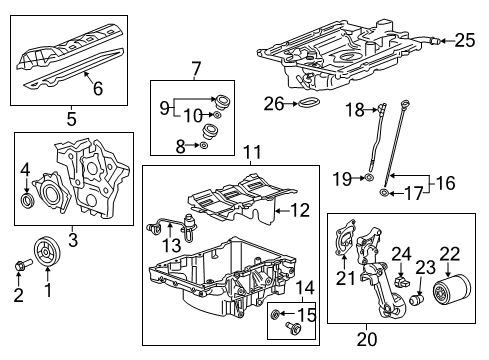 2017 Cadillac ATS Filters Filter Element Diagram for 13367308