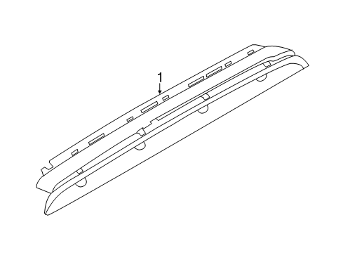 2015 BMW X1 High Mount Lamps Third Stoplamp Diagram for 63252990993