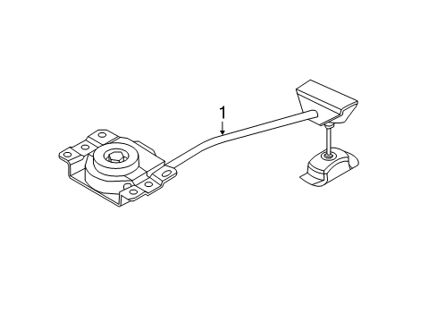 2011 Nissan Quest Spare Tire Carrier Carrier Spare Tire Diagram for 57210-1JA0A