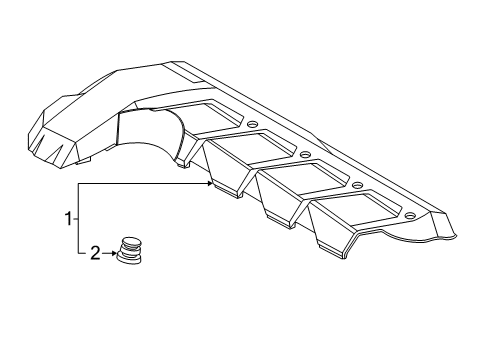 2021 Hyundai Accent Engine Appearance Cover Engine Cover Assembly Diagram for 292402M000
