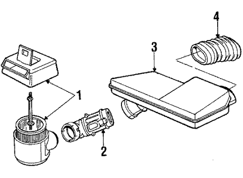 1986 Pontiac Firebird Powertrain Control ECM Diagram for 1226025