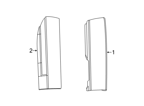 2016 Ram ProMaster 2500 Tail Lamps Lamp-Tail Diagram for 4725946AD