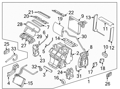 2013 Nissan 370Z Switches & Sensors Duct Assembly-Foot Diagram for 27841-AM600