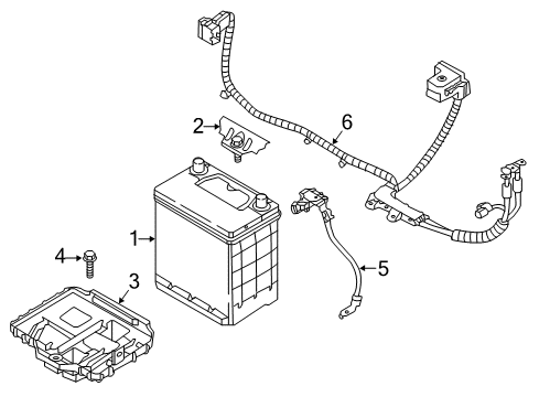 2017 Hyundai Ioniq Battery Battery Assembly Diagram for 37110-G5400