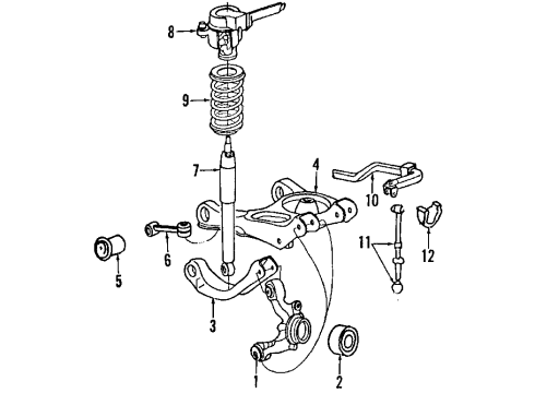 1995 Ford Thunderbird Ride Control Relay Diagram for F4SZ13A025A