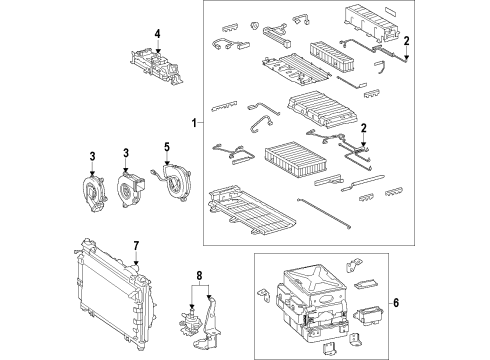 2013 Lexus LS600h Hybrid Components, Battery, Cooling System Tank Sub-Assy, Inverter Reserve Diagram for G9209-50010