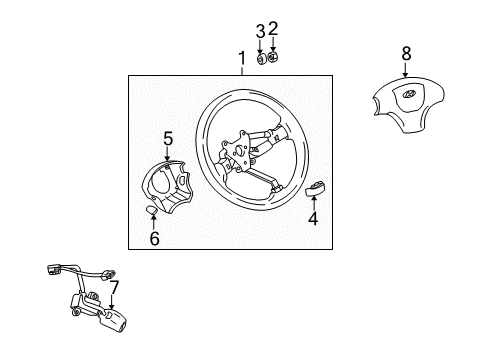 2006 Hyundai Tiburon Cruise Control System Actuator Assembly-Cruise Control Diagram for 96440-2C302