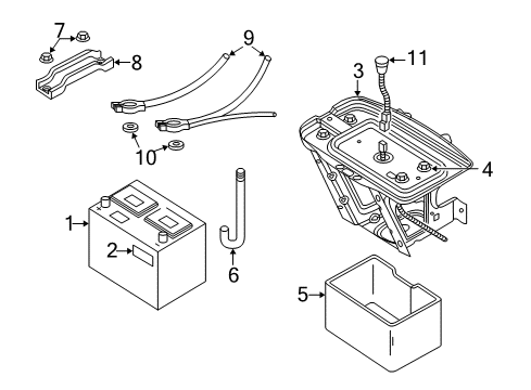 2005 Jeep Wrangler Battery Battery Wiring Diagram for 56047559AD