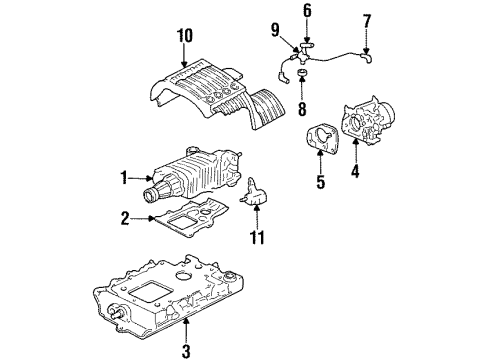 1995 Buick Riviera Throttle Body Fuel Injection Air Meter BODY Diagram for 24501537