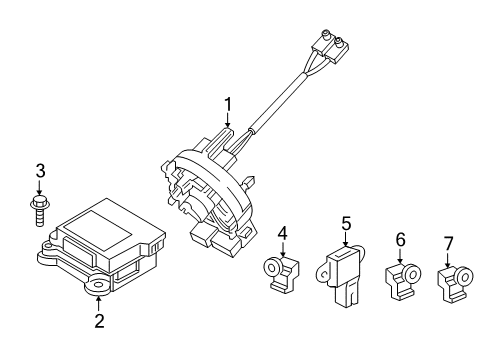 2021 Kia Stinger Air Bag Components Bolt-FLANGE Diagram for 11425-06187-P