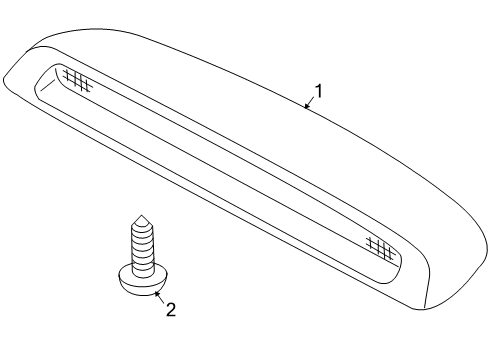 2004 Kia Amanti High Mount Lamps Lamp Assembly-High Mounted Diagram for 927013F000LK