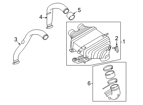 2016 BMW M3 Intercooler Charge-Air Cooler Diagram for 17517846235