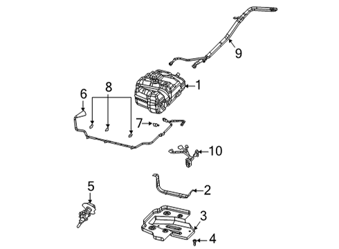 2020 Ram 1500 Diesel Aftertreatment System DIESEL EXHAUST FLUID Diagram for 68364204AB