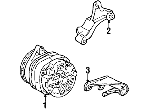 1997 Cadillac Eldorado Alternator Alternator Diagram for 19244769