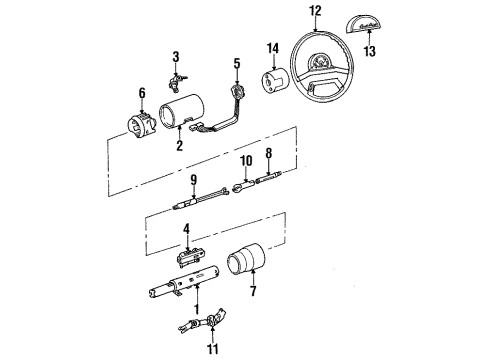 1987 Cadillac Allante Switches Switch Asm Diagram for 16067196