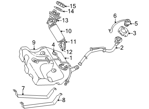 2002 Chrysler Sebring Fuel Injection Valve-Fuel Control Diagram for 5016387AC