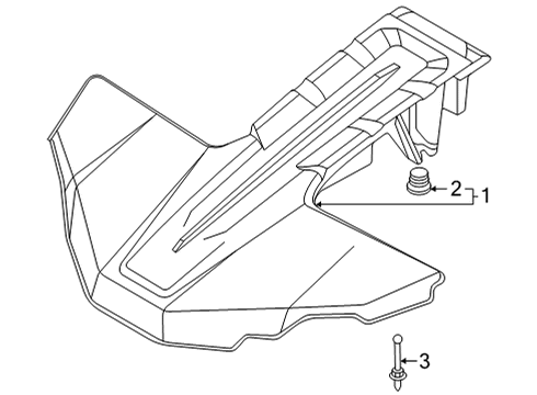 2021 Genesis GV80 Engine Appearance Cover Bolt-Engine Cover Mounting Diagram for 29246-2G700