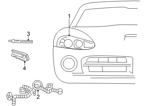 2008 Dodge Viper Headlamps Headlamp Diagram for 4865485AI