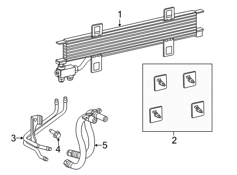 2015 Dodge Dart Trans Oil Cooler Clip-Oil Cooler Diagram for 68184750AA