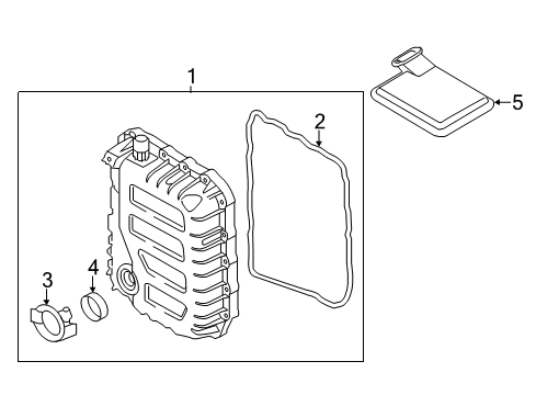 2016 Kia Soul Automatic Transmission Cover-Valve Body Diagram for 4528026101