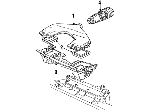 1991 Chevrolet Camaro Filters Oil Filter Diagram for 6438261