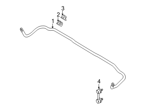 2004 Kia Spectra Stabilizer Bar & Components - Front Link Assembly-Control, RH Diagram for 0K2N134150A