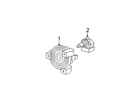 2004 Ford Explorer Fog Lamps Fog Lamp Diagram for 1L2Z-15200-DA