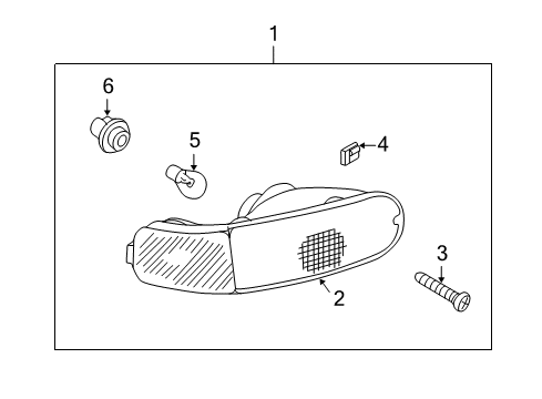 2002 Mitsubishi Eclipse Bulbs Bulb-Back-Up Lamp Diagram for MU805815