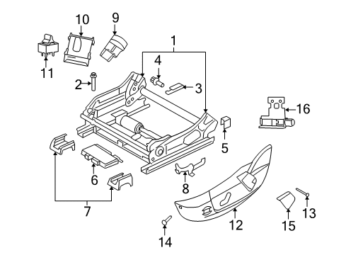 2007 Chrysler 300 Heated Seats Switch-Heated Seat Diagram for 4602389AA