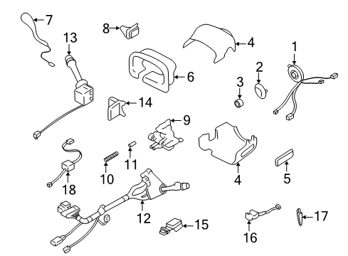 2000 Pontiac Bonneville Switches Switch Asm-Hazard Warning *V Dark Gray Diagram for 25679148