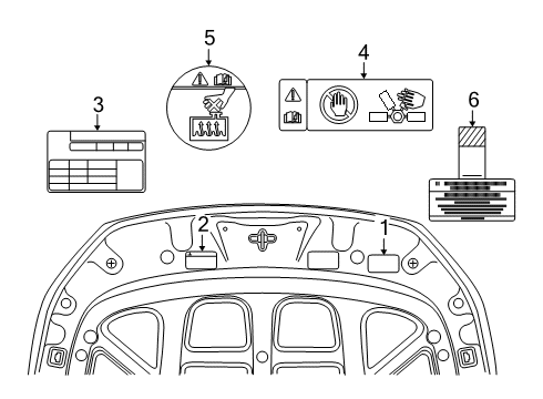 2020 Kia Forte Information Labels Label-Glove Box Diagram for 85261B1000