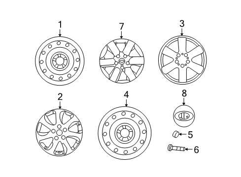 2006 Kia Optima Tire Pressure Monitoring Tire Pressure Monitoring Sensor Module Assembly Diagram for 958003L500