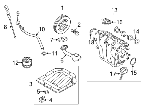 2015 Kia Rio Intake Manifold Actuator-Visor Diagram for 28321-2B600