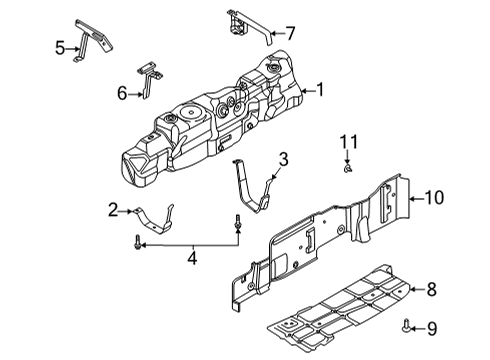 2022 Ford F-350 Super Duty Fuel System Components Spacer Diagram for HC3Z-9071-A