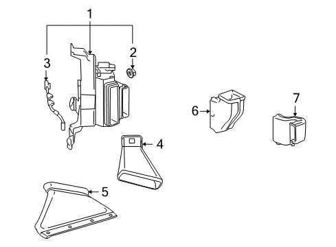 2009 Lexus LS600h Battery Duct, Hybrid Battery Intake, NO.3 Diagram for G92D3-50010