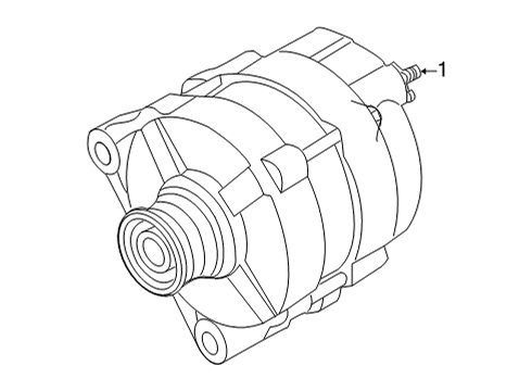 2022 Nissan Versa Alternator GENERATOR Diagram for 23100-9VC0A