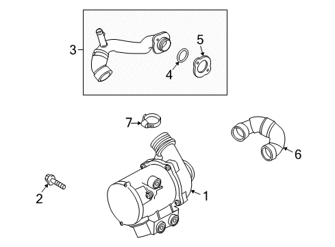 2009 BMW Z4 Water Pump Set Of Aluminium. Screws Water Pump Diagram for 11510392553