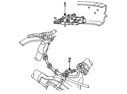 1992 Ford Bronco Anti-Lock Brakes Control Module Diagram for F3PZ2C018C