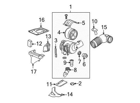 2006 Chevrolet Silverado 3500 Powertrain Control Knock Sensor Diagram for 12591312