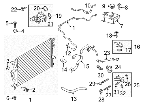 2014 Ford Fusion Powertrain Control Upper Oxygen Sensor Diagram for BA5Z-9F472-A