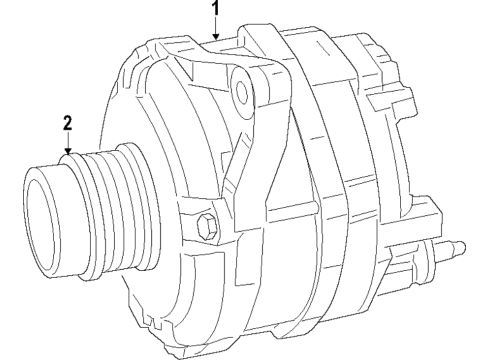 2016 Jeep Renegade Alternator Pulley-Alternator Diagram for 68119779AA