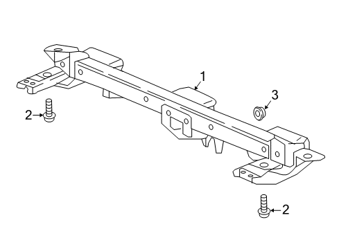 2020 Honda Ridgeline Trailer Hitch Components Nut, Paint Cutting (10MM) Diagram for 90321-SMG-000