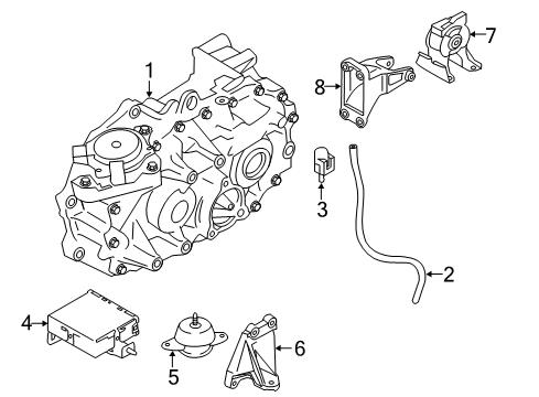 2014 Nissan Leaf Electrical Components Breather Diagram for 38356-5V410